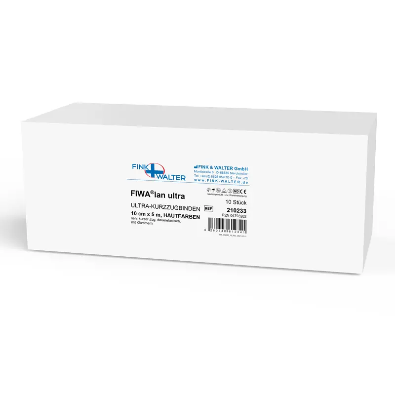 FIWA Ultra Kurzzugbinde lan ultra beige 5mx8 cm