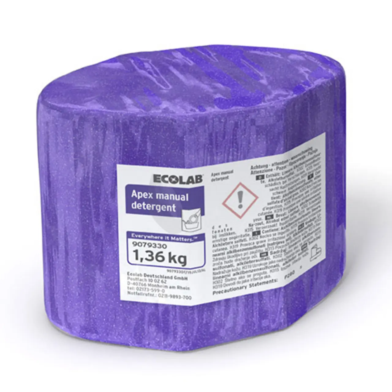 ECOLAB Apex Manual Detergent Hochkonzentriertes Handspülmittel in Blockform