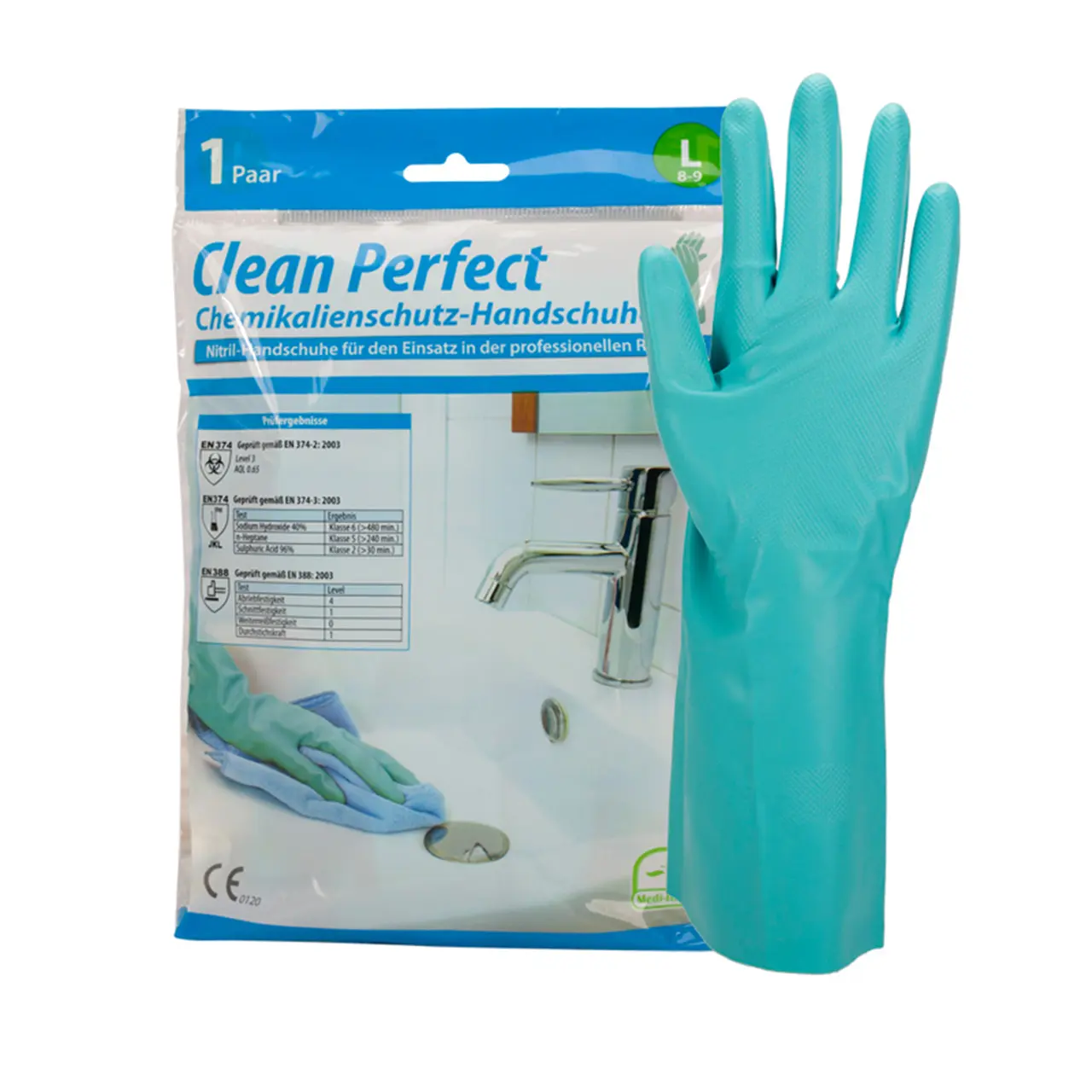 BODY PRODUCTS Medi-Inn Clean Perfect Nitrilhandschuhe silikonfrei grün