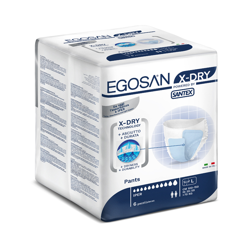 Culotte d'incontinence Egosan X-Dry, bleu