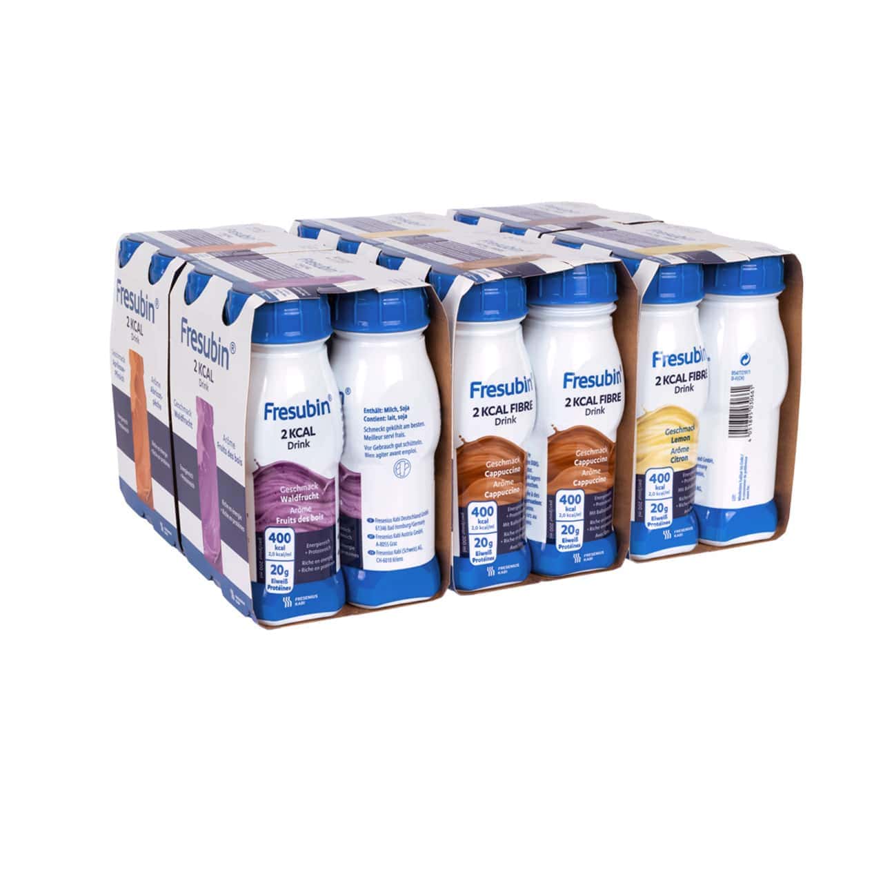 Fresubin 2kcal (FIBRE) Boisson plateau mixte, 6 arômes