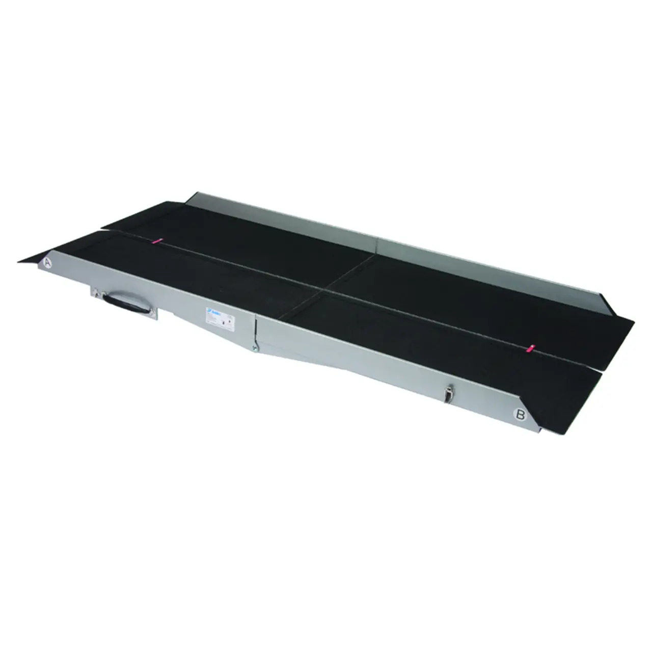 Rollstuhlrampe zweifach faltbar Aluminium mit Anti Rutsch Belag