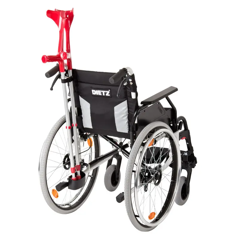 Gehstockhalter zu Rollstuhl