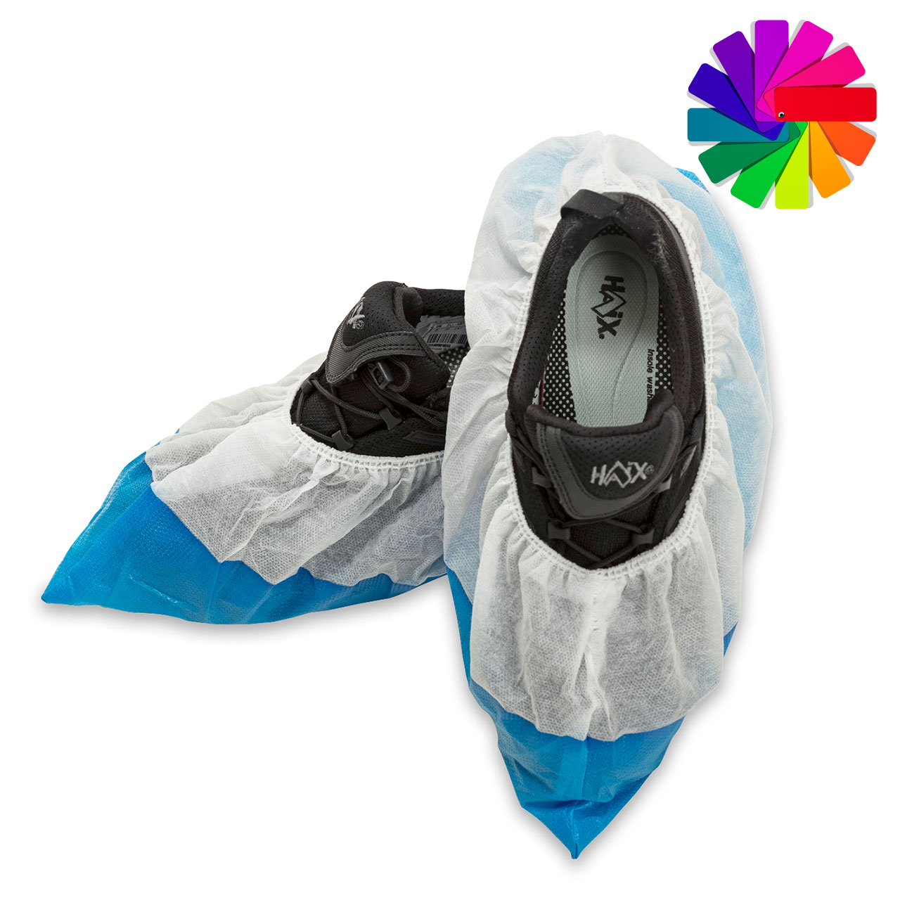 DELTASAFE® Überschuhe CPE/PP Weiss/Blau 41 cm
