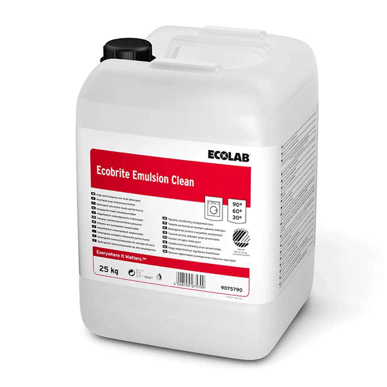 ECOLAB Ecobrite Emulsion Clean Öko-zertifiziertes alkalisches Alleinwaschmittel