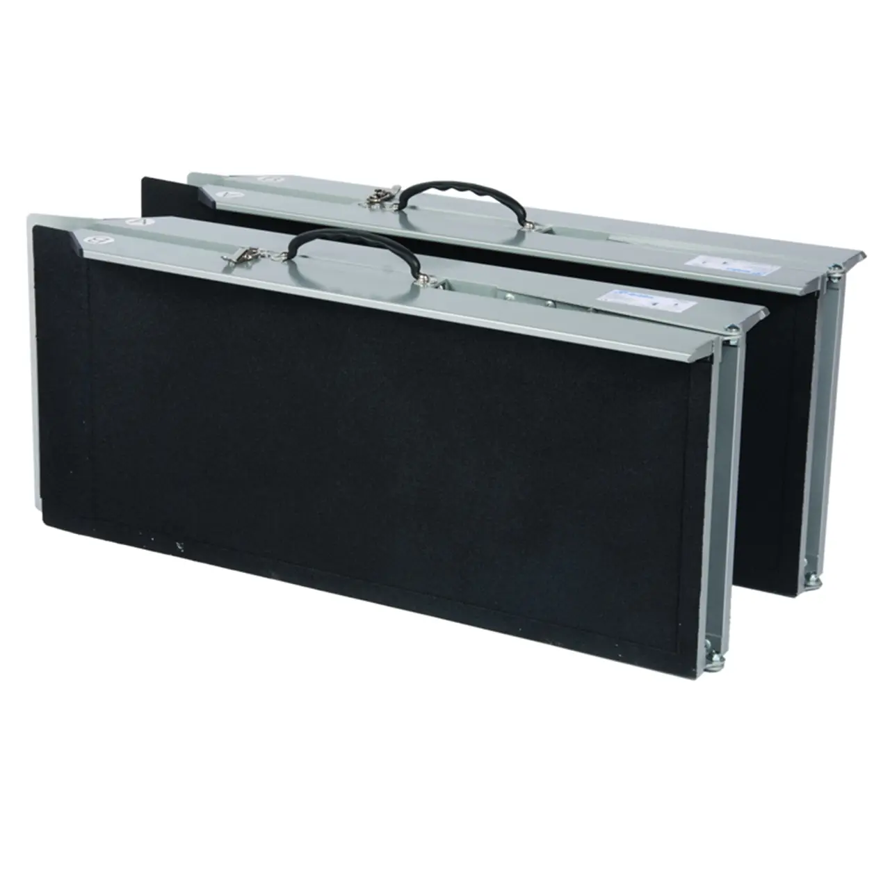 Rollstuhlrampe zweifach faltbar Aluminium mit Anti Rutsch Belag