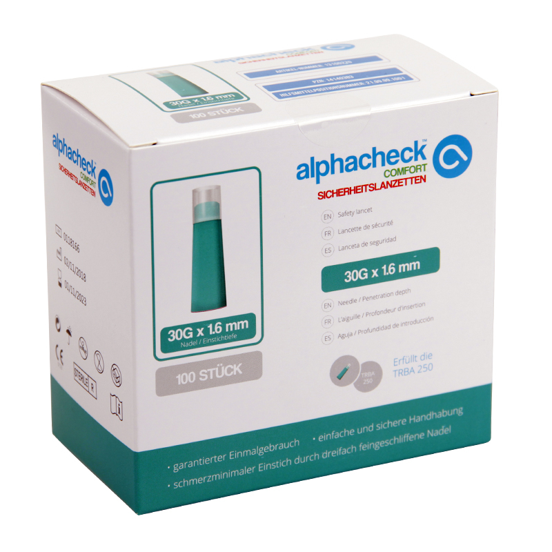 BERGER MED alphacheck comfort Sicherheitslanzetten 23G