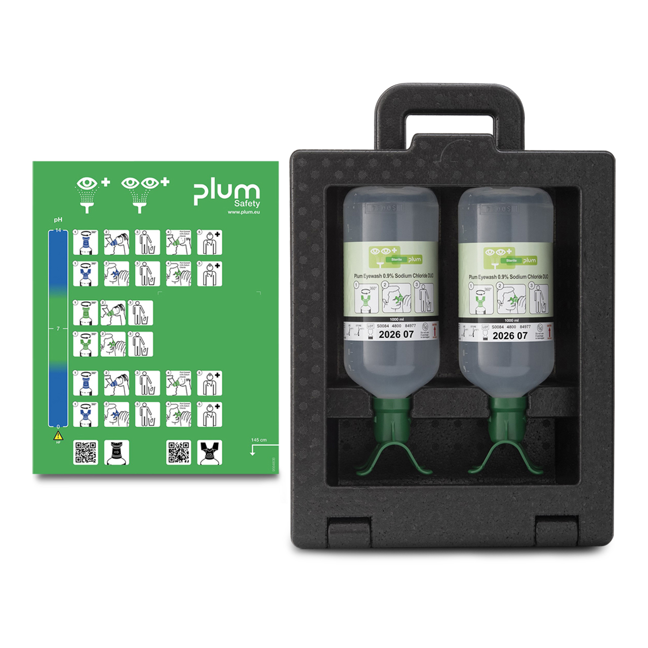 PLUM Augenspülstation iBox2 2x NaCl 1000 Duo