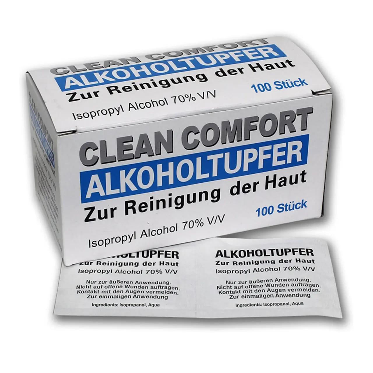 WEBSTAR CLEAN-COMFORT Alkoholtupfer 30x65mm gefaltet 
