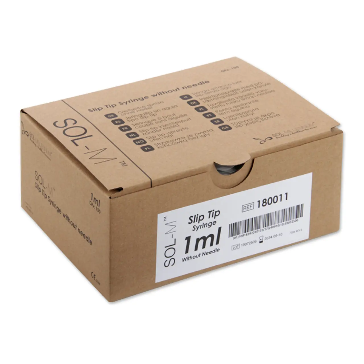 WEBSTAR Einwegspritze 1ml Luer-Slip zentrisch 3-teilig