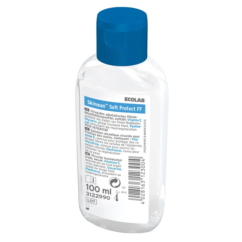 ECOLAB Skinman Soft Protect FF Händedesinfektion Norovirus-wirksam farb- und duftstofffrei