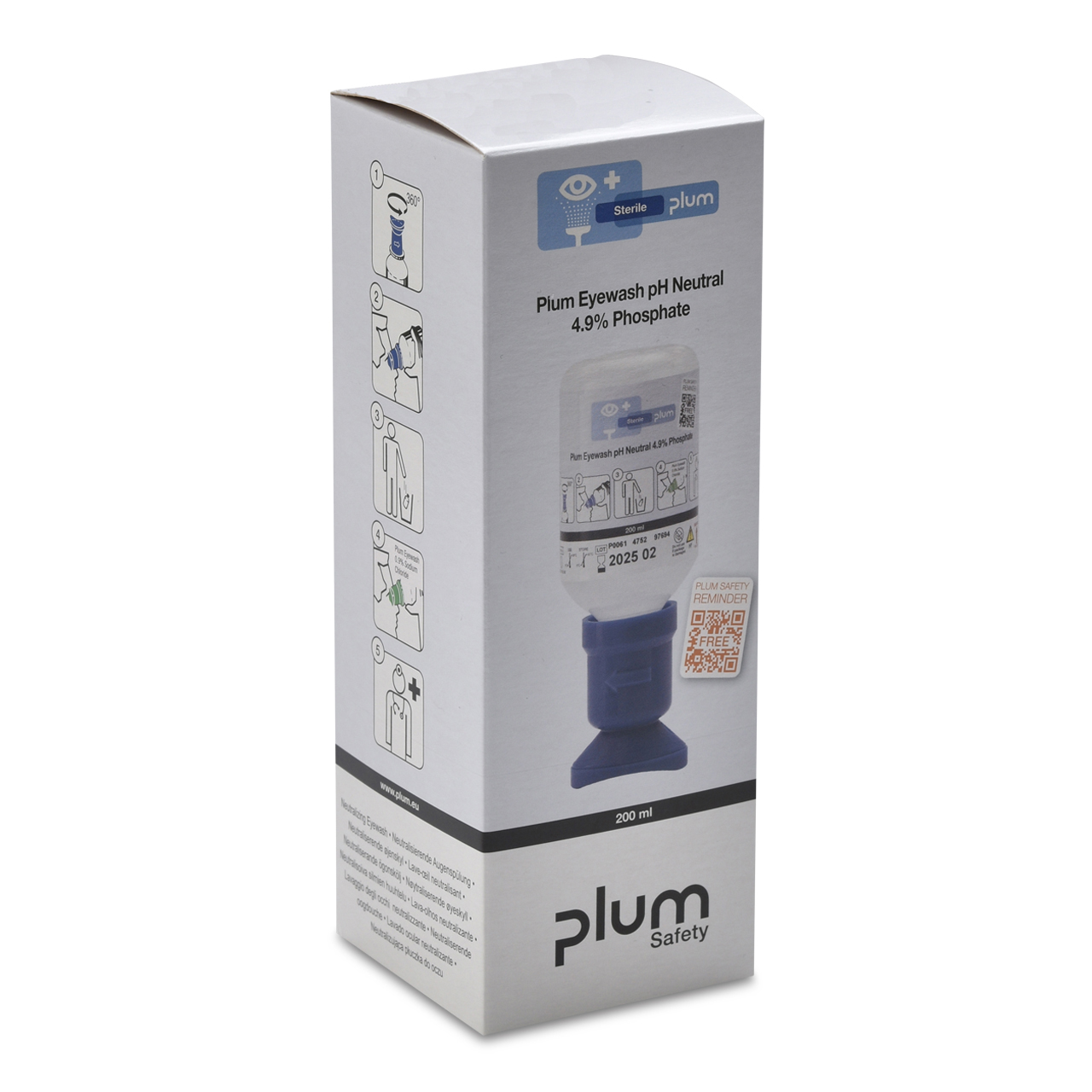PLUM Augenspülflasche pH Neutral 200 Einzelkart.