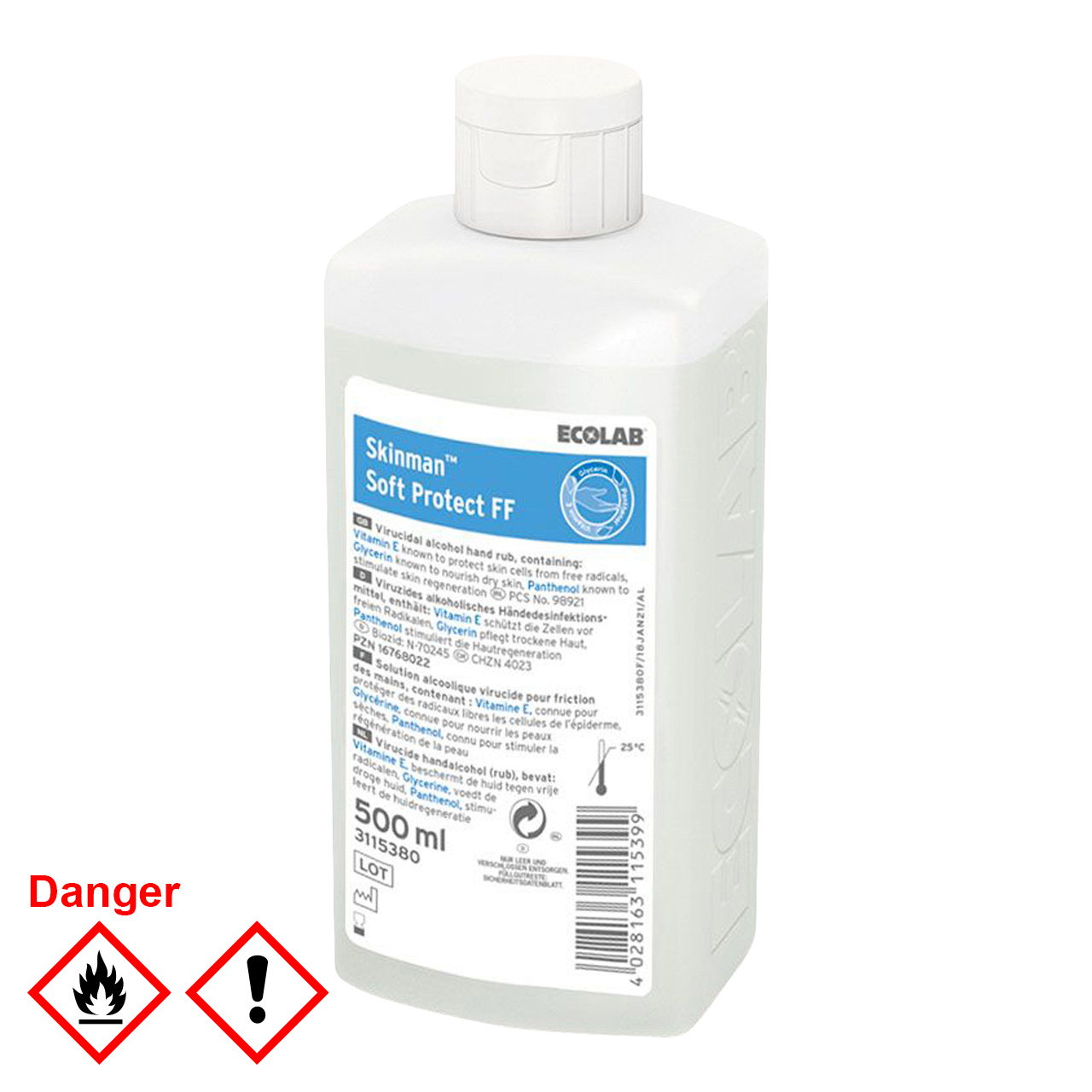 Händedesinfektion, Skinman Soft Protect FF Norovirus-wirksam, farb- und duftstofffrei