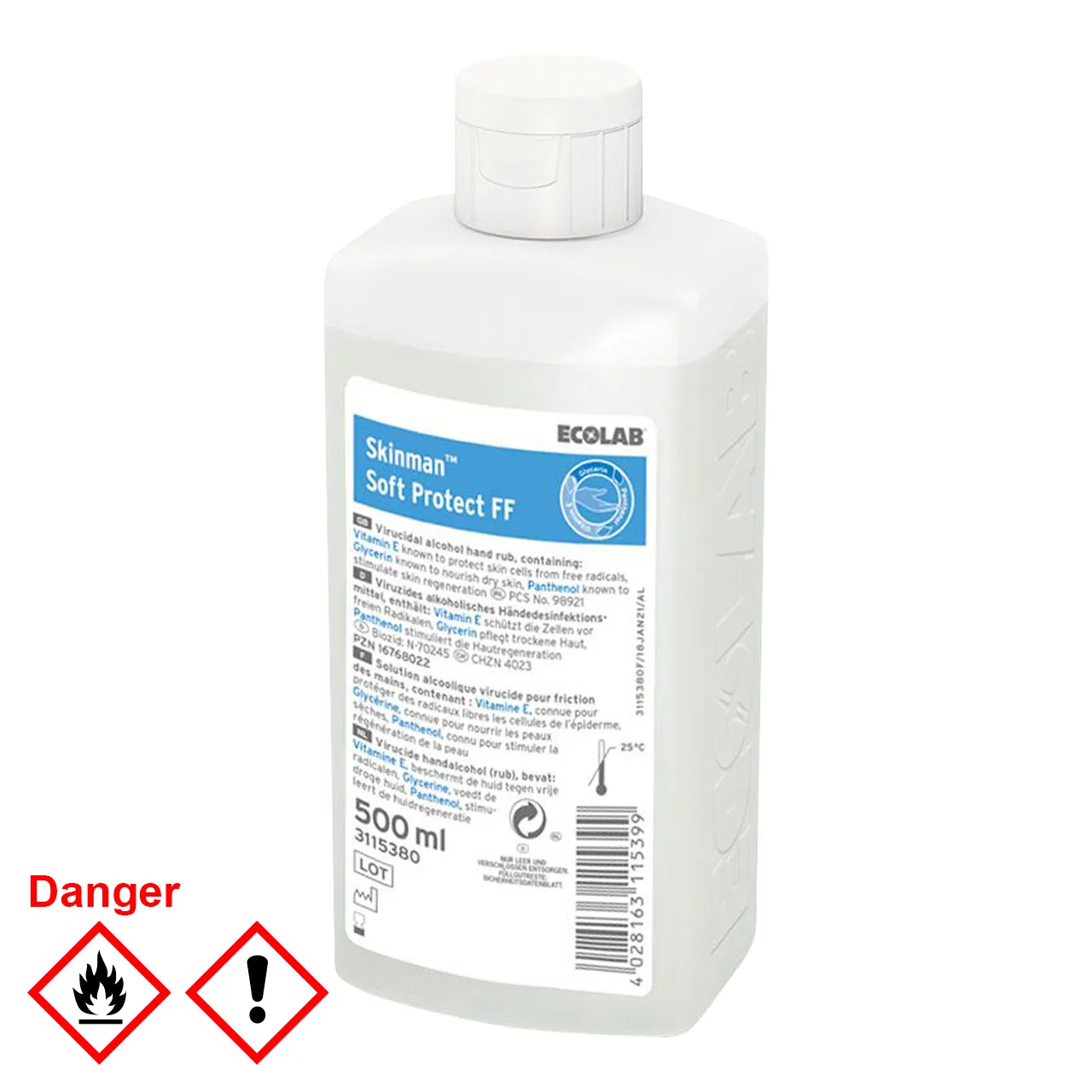 Händedesinfektion, Skinman Soft Protect FF Norovirus-wirksam, farb- und duftstofffrei