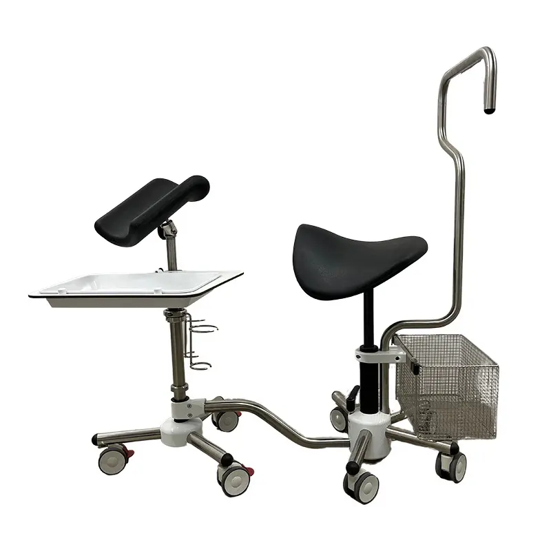 Branca Behandlungswagen Ablagetisch Korb Desinfektionsmittelhalter tiefe Arm- Beinauflage