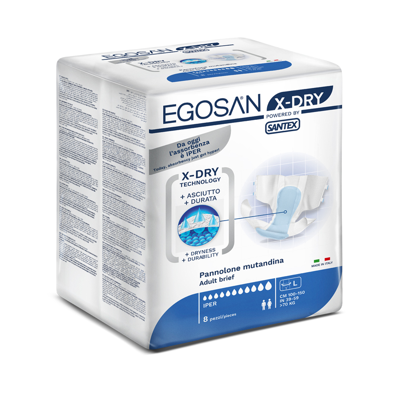 Slip d'incontinence Egosan X-Dry, bleu