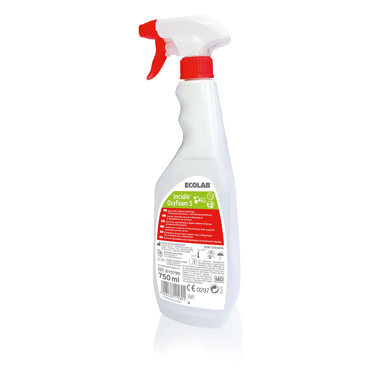 ECOLAB Incidin Oxyfoam S Flächendesinfektionsspray Hi-Speed H202 sporizid und viruzid alkoholfrei