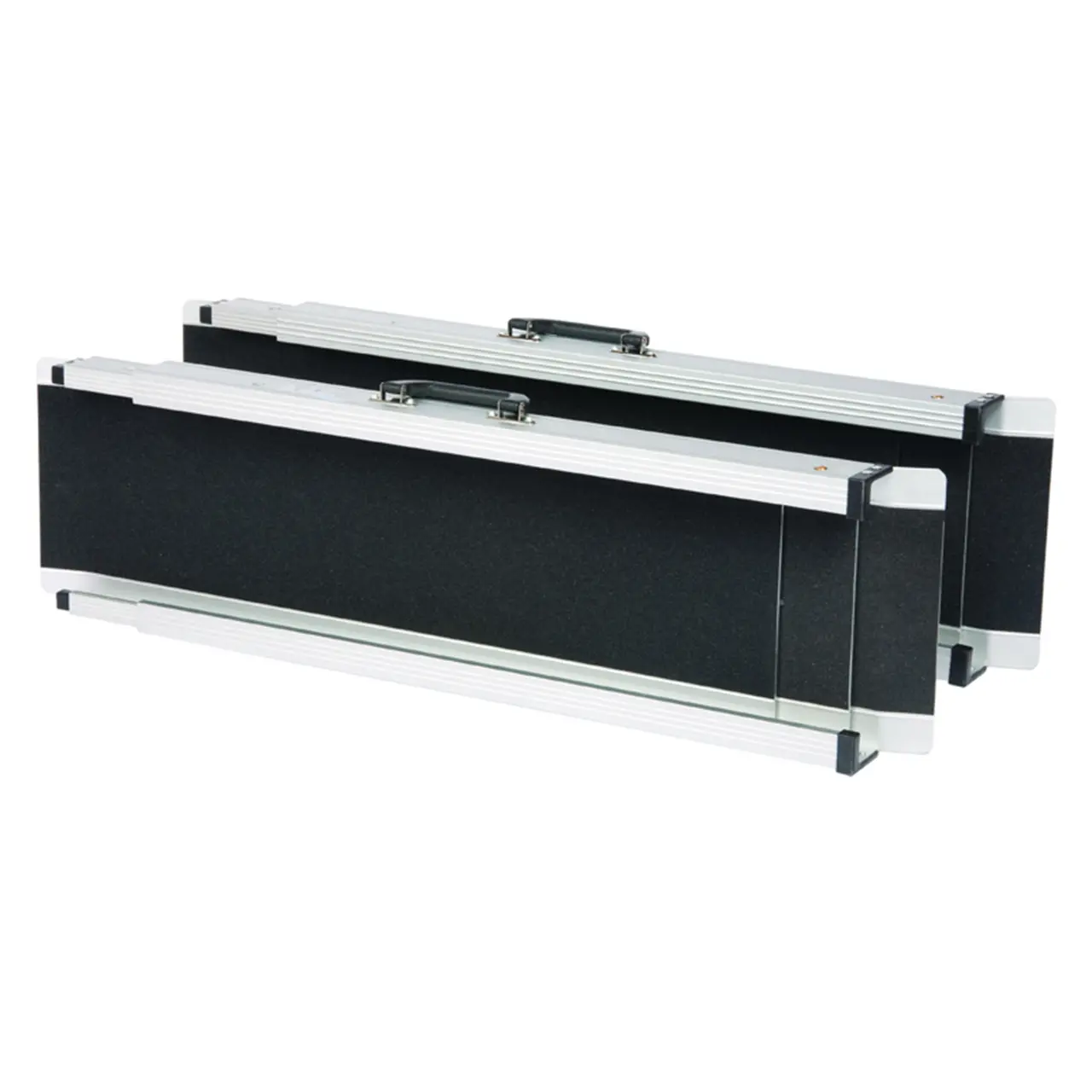 Rollstuhlrampe teleskopierbar Aluminium mit Anti Rutsch Belag