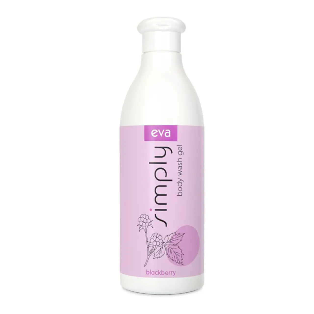 EVA SIMPLY Body Wash Gel mit Brombeere