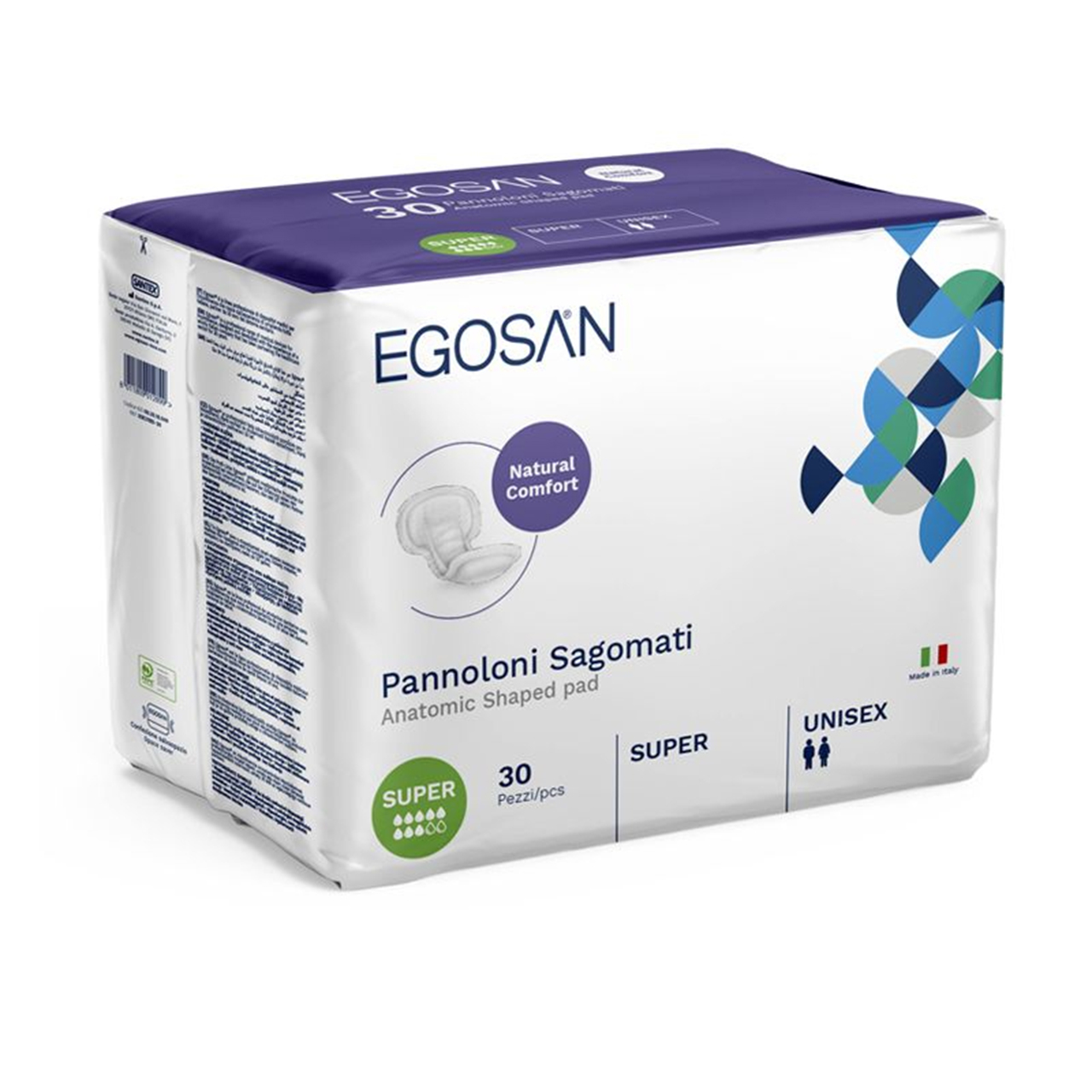 Protection d'incontinence Egosan Anatomic Super, vert
