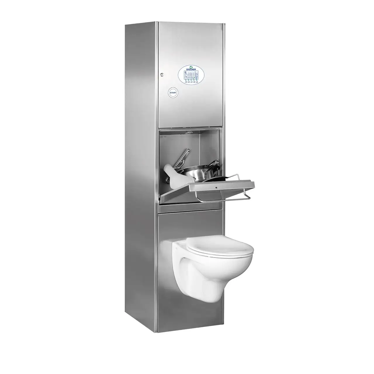 Discher Steckbeckenspüler Boy Plus mit Wand-WC 230 V