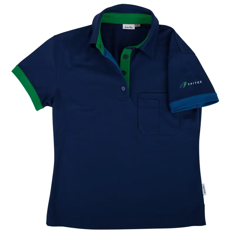 Spitex Poloshirt Comfort Damen, blau