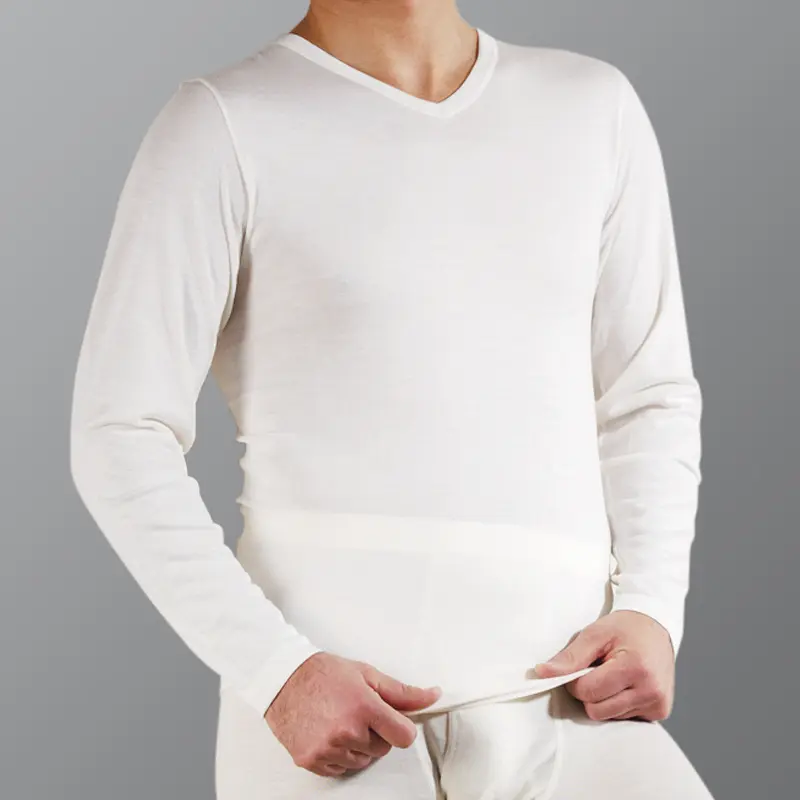 EUSANA Thermo-Shirt Langarm Herren ivoire