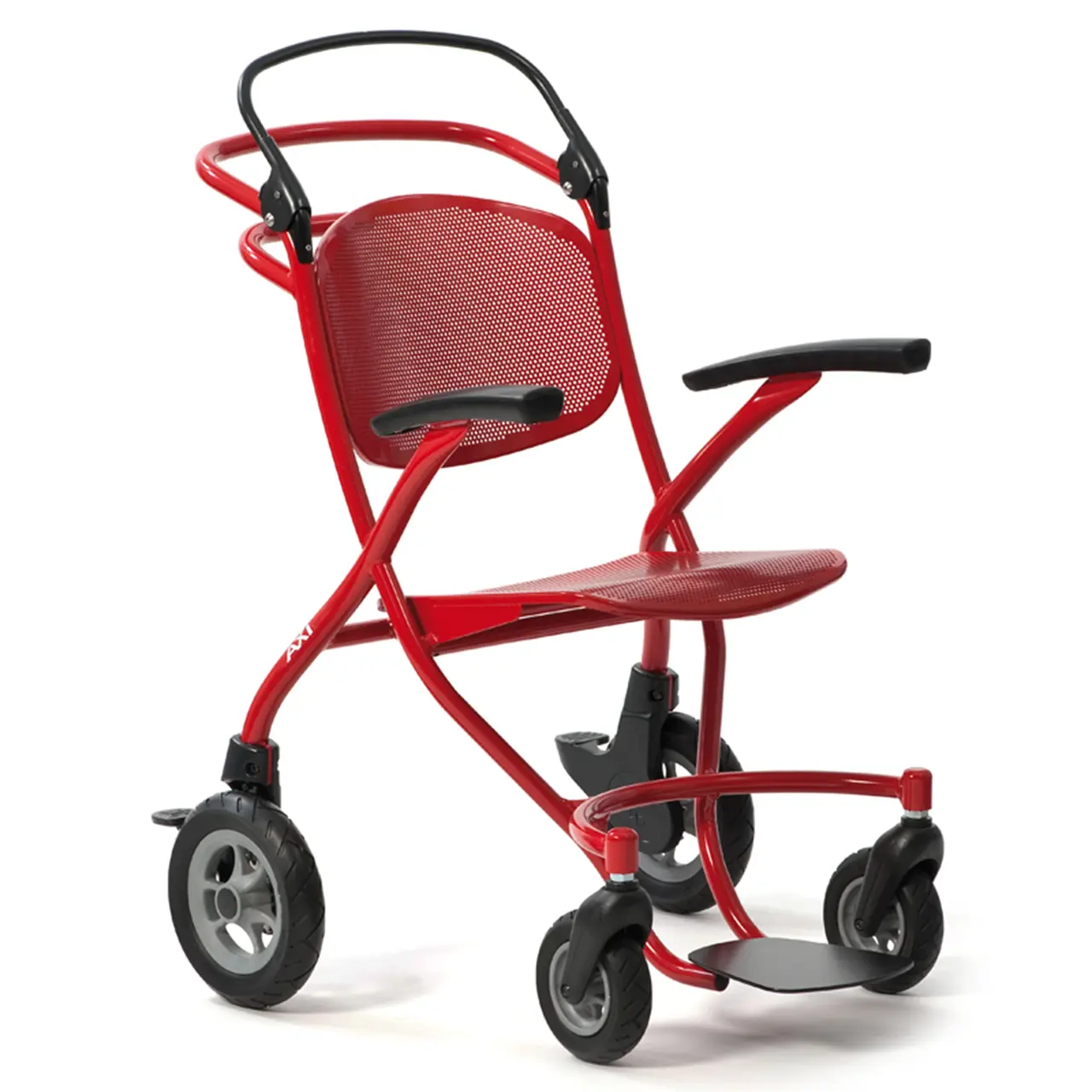 AXI2GO Transportrollstuhl Rot