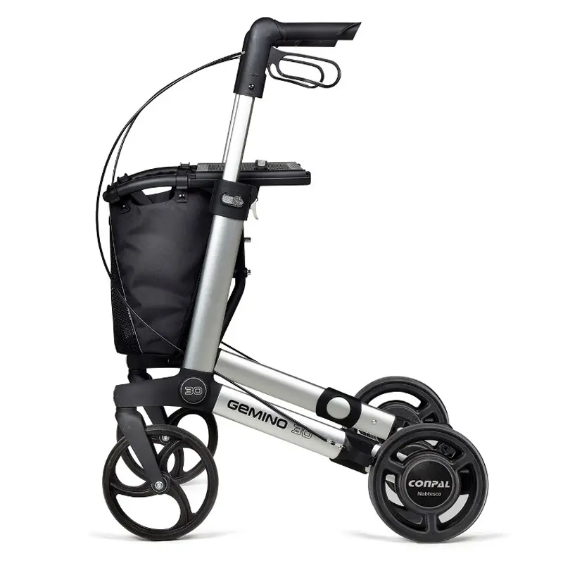 GEMINO 30 Rollator silber mit SpeedControl