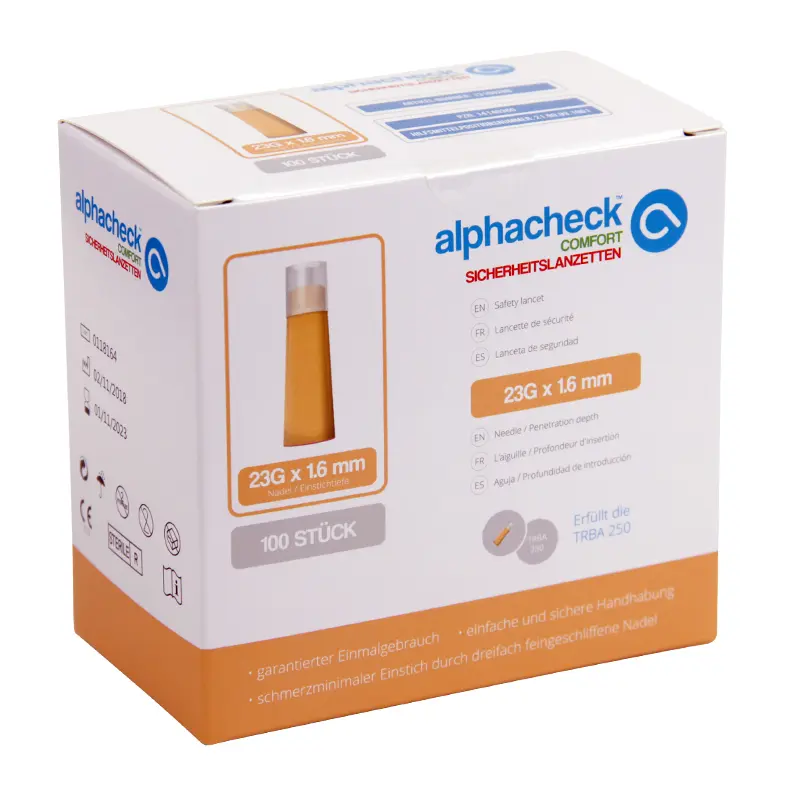 BERGER MED alphacheck comfort Sicherheitslanzetten 23G