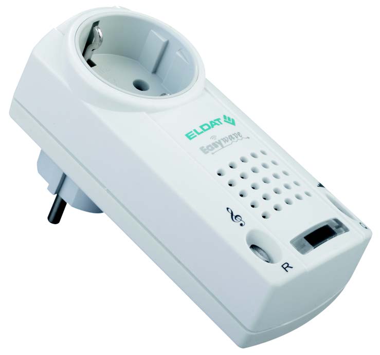 Détecteur d’appel enfichable Eldat Easywave RCP09, 868,3 MHz