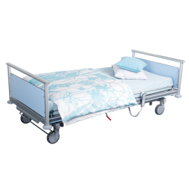 Miete - Spitalbett IMPULSE 300, 90 x 200 cm mit 4 geteilten Seitenteilen