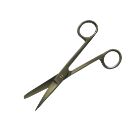 Ciseaux chirurgicaux Standard, pointu-mousse, droit, 14.5 cm, acier, réutilisable