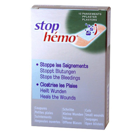 Pansements hémostatiques Stop Hémo, stérile, Paquet de 12 unités