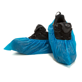 Sur-chaussures DELTASAFE®, CPE, 41 cm, bleu, Sachet de 100 unités