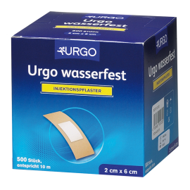 Déstockage - Pansement unjection Urgo wasserfest, 2 x 6 cm, Paquet de 500 unités