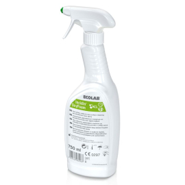 Incidin™Oxyfoam d'Ecolab, spray très efficace pour la désinfection des surfaces, principe actif Hi-Speed H2O2, sans alcool, bouteille de 750 ml