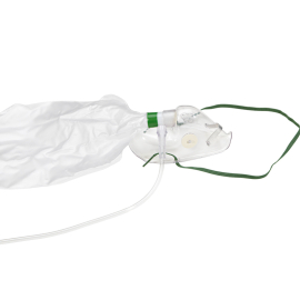 Masque à oxygène 3-en-1, pour adultes, tuyeau de 2.1 m, avec clapet anti-retour, réservoir, connexion oxygène, Set