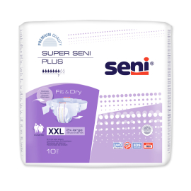 Slip d'incontinence Super Seni Plus, violette, XXL, Carton à 6 sachets de 10 unités