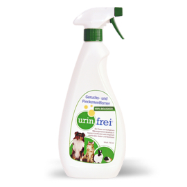 Geruchs- und Fleckenentferner Urin frei, für Tiere, Flasche à 750 ml