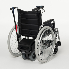 Aide au freinage et à la poussée, electrique pour fauteuil roulant