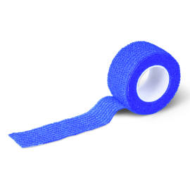 Pflasterbinde FIWA flex haft, blau 4.5 m x 2.5 cm, Beutel à 1 Rolle