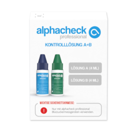 Kontrolllösung alphacheck professional, A+B, Schachtel à 2 Flaschen à 4 ml