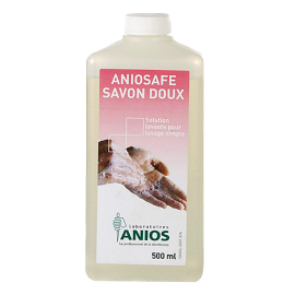 Waschlotion ANIOSAFE, Savon doux HF, ph-neutral, parfüm- /farbstofffrei, ohne Dosierpumpe, Flasche à 500 ml