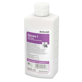 Epicare 1 de Ecolab, lotion lavante douce, parfumée, flacon distributeur de 500 ml