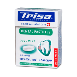 Pastilles dentaires TRISA Cool Mint, Box de 25 g