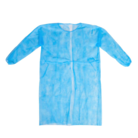 Manteau de visiteurs - PP, MEDI-INN avec manches élastique, Unisex, bleu