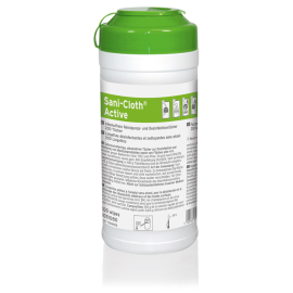 Alkoholfreie Desinfektionstücher Sani-Cloth® Active (20 x 22 cm) von Ecolab, Spenderdose à 200 Tücher
