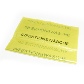 Sac à déchets jaune, «linge d’infection», 110l, 700x1100mm, 60my