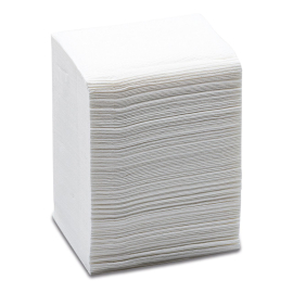 Einzelblatt-Toilettenpapier POLICART® Topa Comfort V2, 2-lagig, V-Falz zu Toilettenpapier-Einzelblattspender, Karton mit 36 Bündel à 250 Blatt
